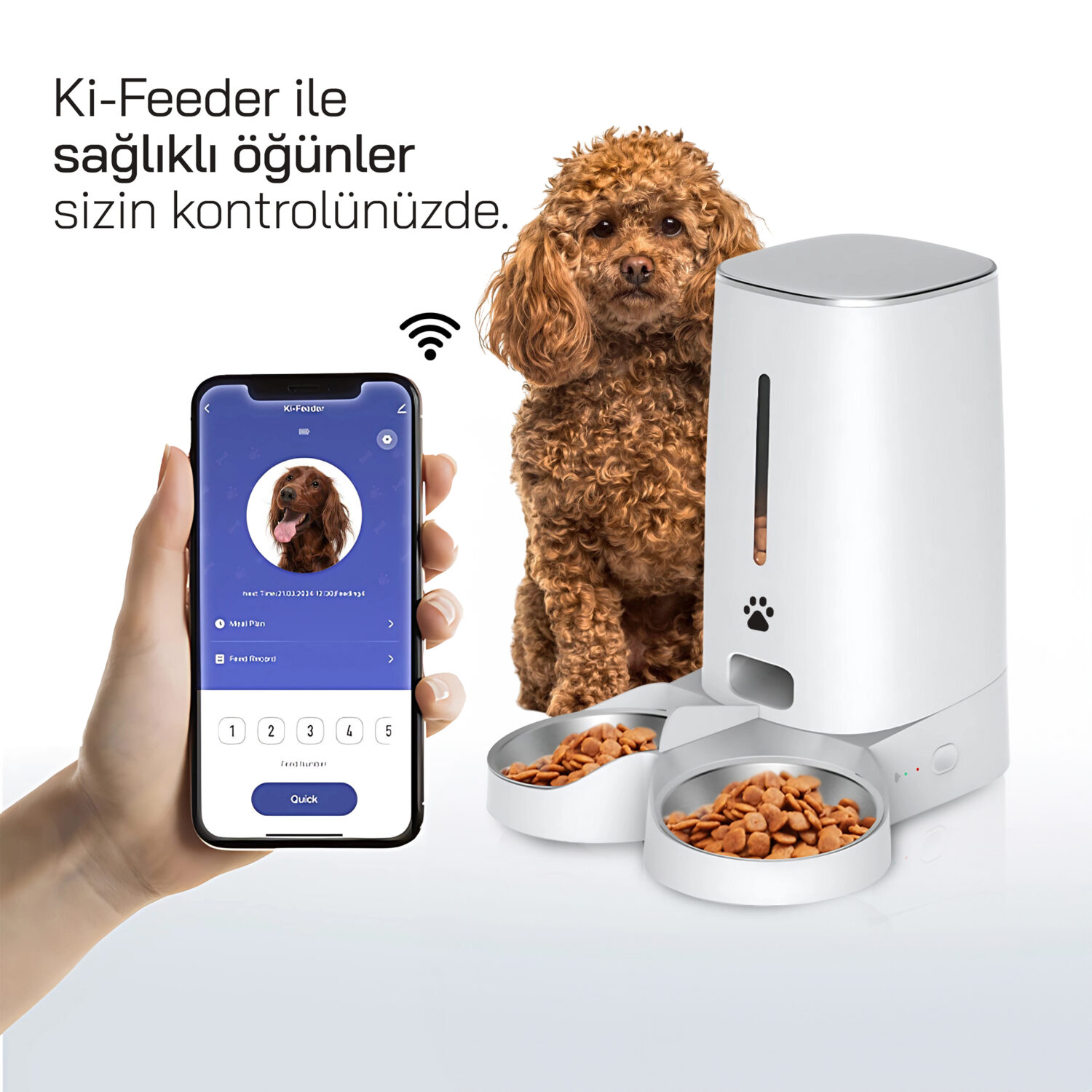 Ki-Feeder Kablosuz Akıllı Mama Kabı - Görsel 2
