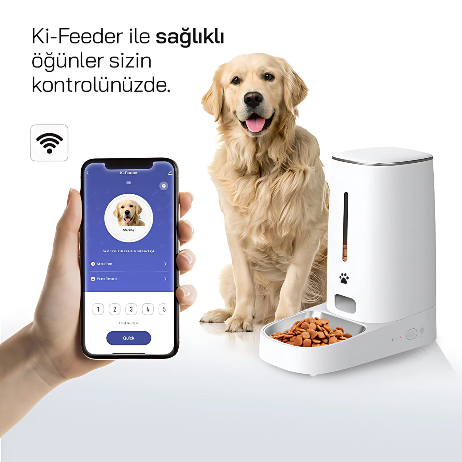 Ki-Feeder Kablosuz Akıllı Mama Kabı - Görsel 5