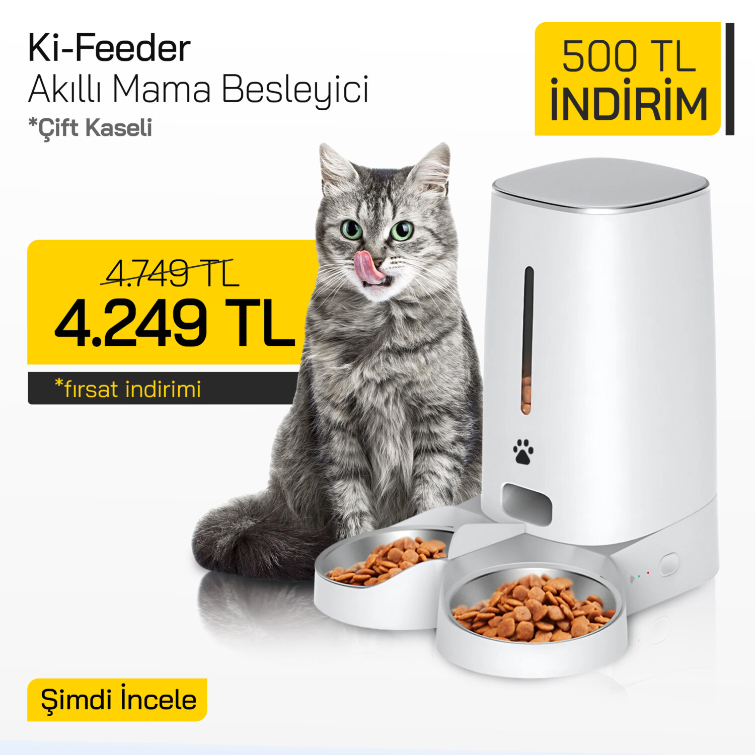 Ki-Feeder Kablosuz Akıllı Mama Kabı