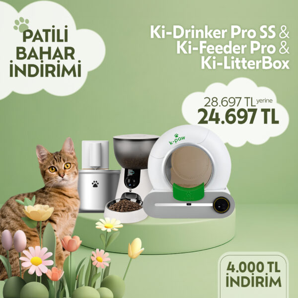 Ki-LitterBox + Ki-Feeder Pro + Ki-Drinker Pro SS